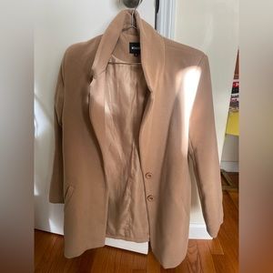 Misguided tan lined coat